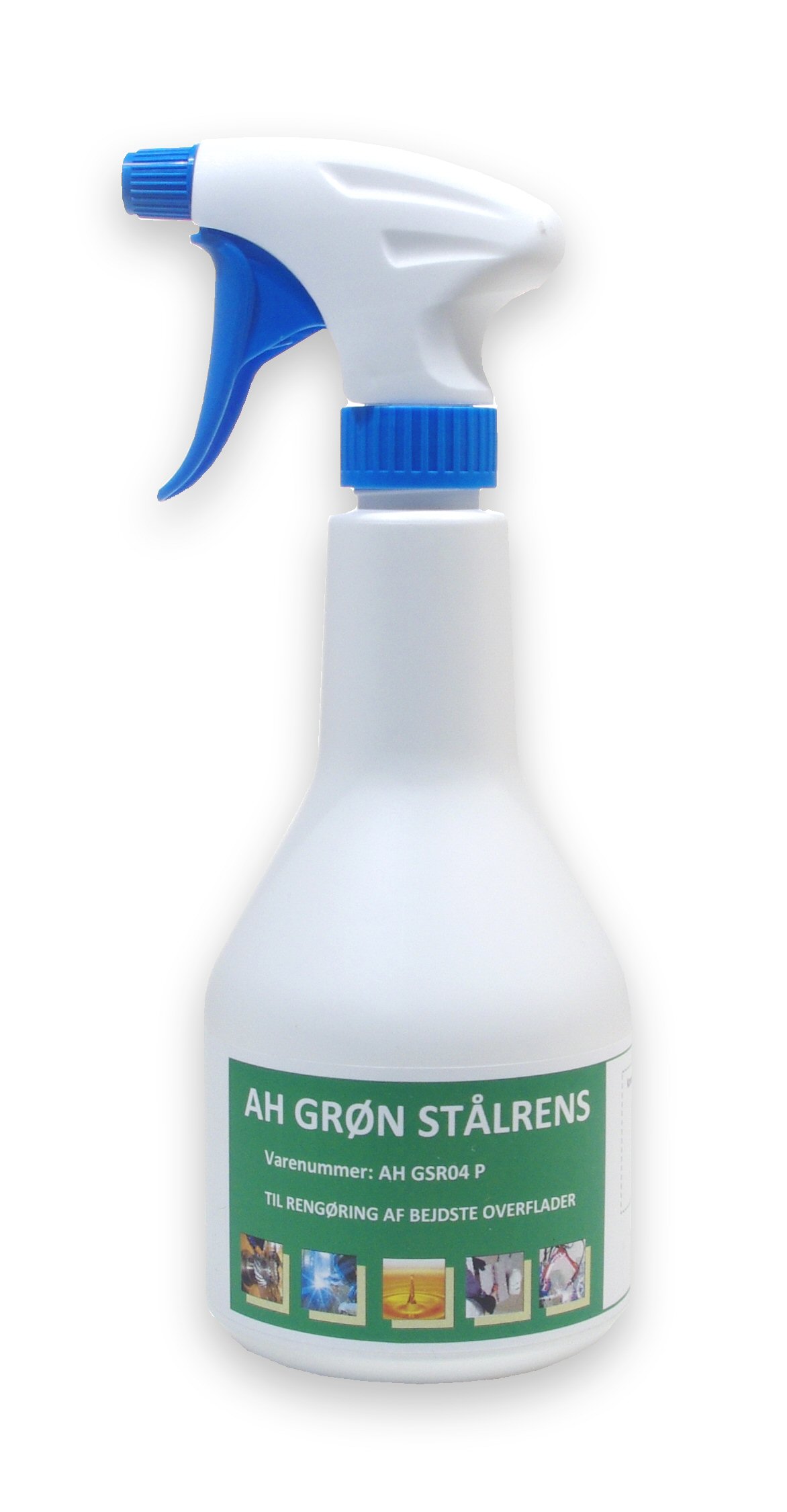 AH Grøn stålrens, 500ml inkl.
forstøverhoved vedlagt.